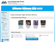 Tablet Screenshot of casagrandehighschool.net